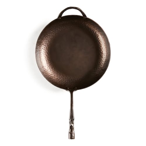 laydown image of Carbon Steel Deep Farmhouse Skillet