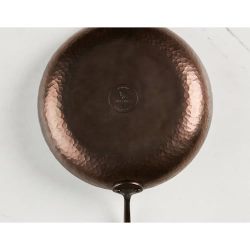 laydown image of Carbon Steel Deep Farmhouse Skillet