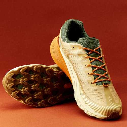 lifestyle image of Huckberry x Merrell Agility Peak 5 Trail Sneaker