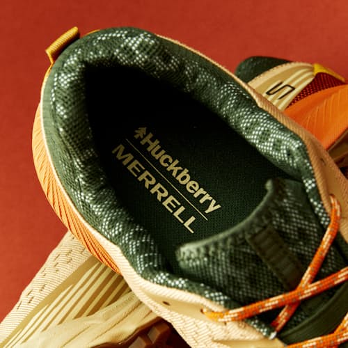 lifestyle image of Huckberry x Merrell Agility Peak 5 Trail Sneaker