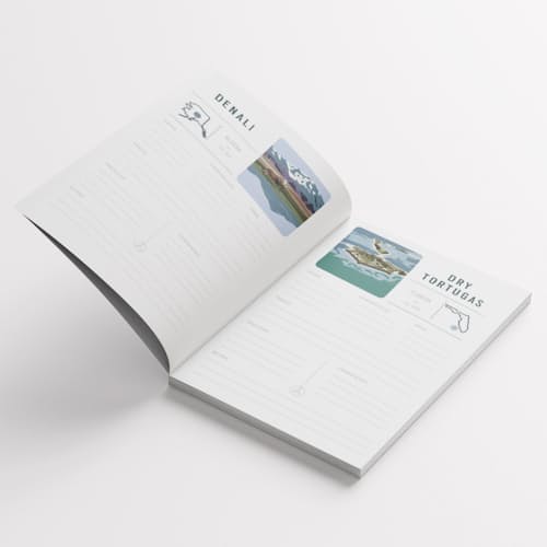 laydown image of National Parks of the US Logbook