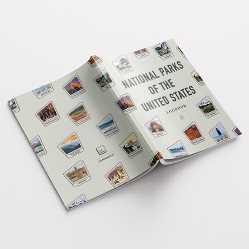laydown image of National Parks of the US Logbook