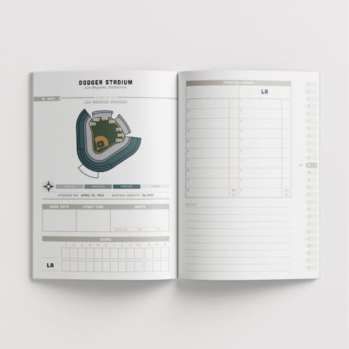 lifestyle image of Major League Ballparks Logbook