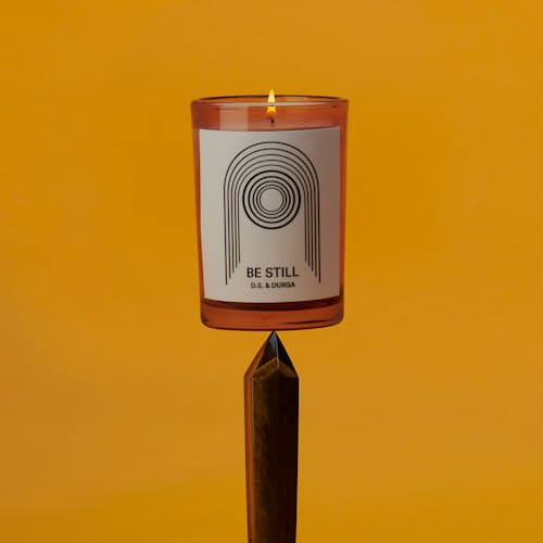lifestyle image of Be Still Candle