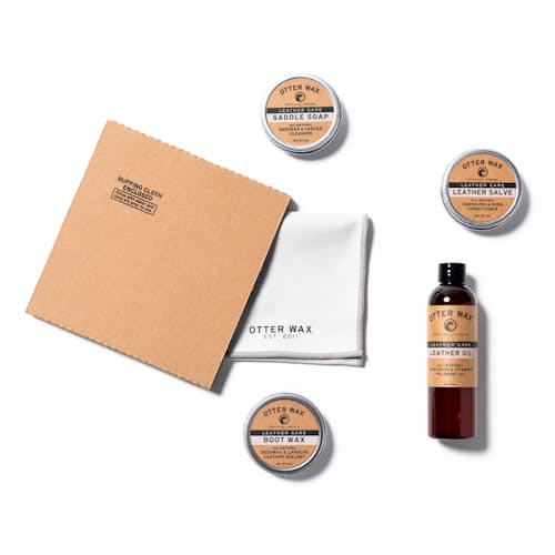 laydown image of Leather Care Kit