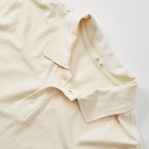 laydown detail image of Cotton Hemp Polo Shirt