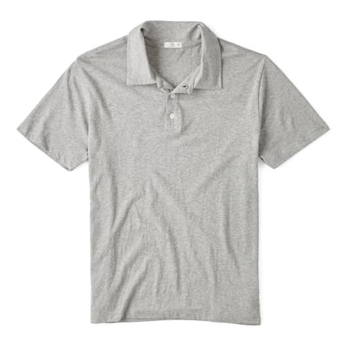 laydown image of Cotton Hemp Polo Shirt
