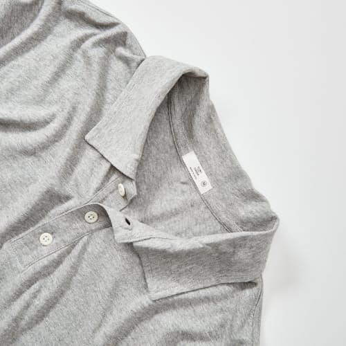 laydown detail image of Cotton Hemp Polo Shirt