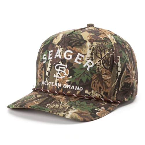 laydown image of Branded Snapback Hat