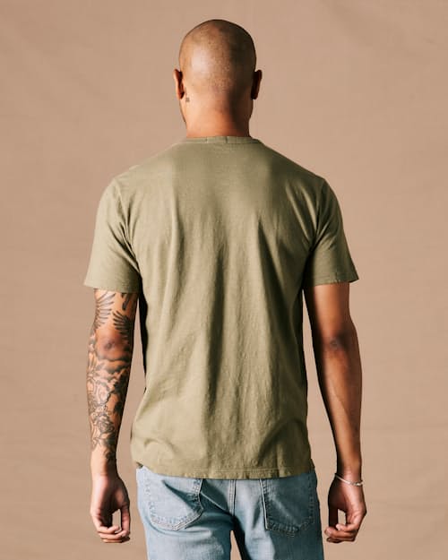 on model image of The Vintage Slub Pocket T-Shirt