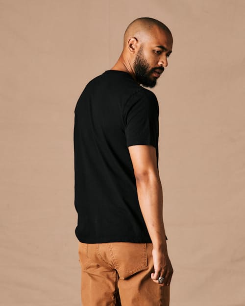 on model image of The Vintage Slub Pocket T-Shirt