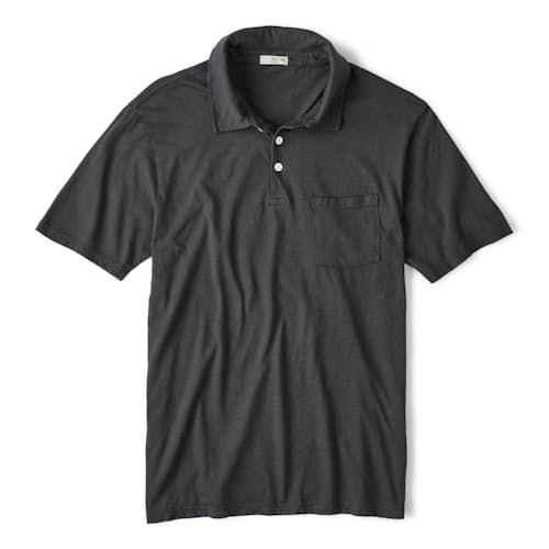 laydown image of The Vintage Slub Polo Shirt