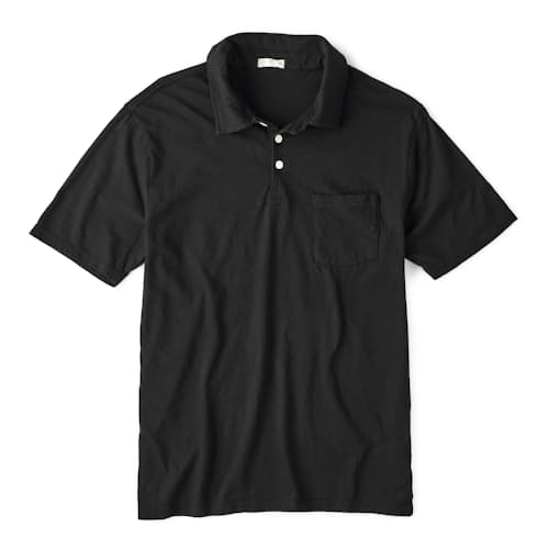 laydown image of The Vintage Slub Polo Shirt