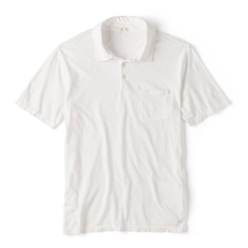 laydown image of The Vintage Slub Polo Shirt