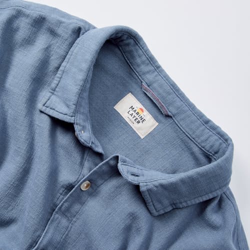 laydown detail image of Classic Stretch Selvage Long Sleeve Shirt