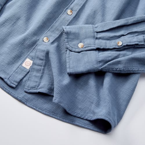 laydown detail image of Classic Stretch Selvage Long Sleeve Shirt