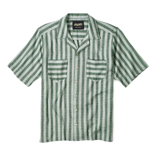 laydown image of Jacquard Camp Collar Shirt