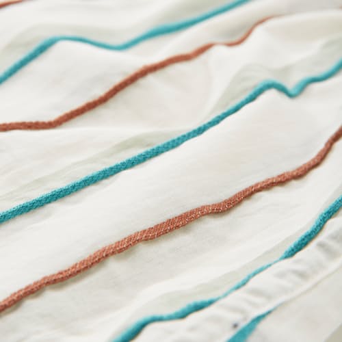 laydown detail image of Striped Pearl Snap Shirt