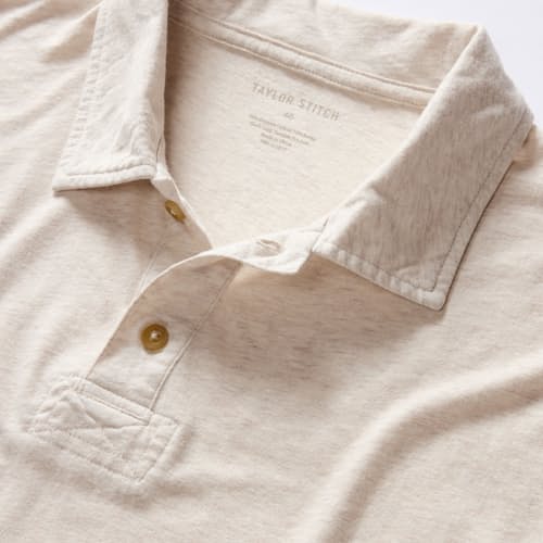 laydown detail image of The Cotton Hemp Polo