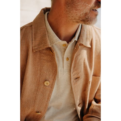 lifestyle image of The Cotton Hemp Polo