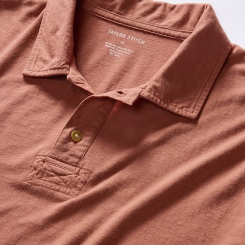 laydown detail image of The Cotton Hemp Polo