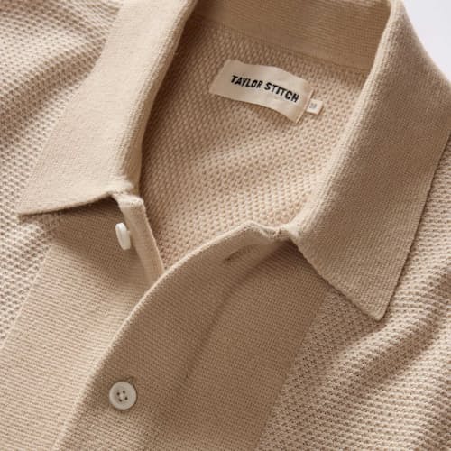 laydown detail image of The Playa Sweater Polo
