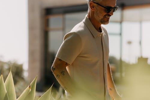 lifestyle image of The Playa Sweater Polo