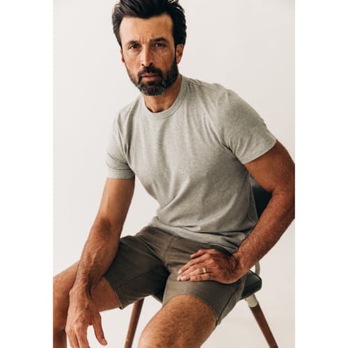 on model image of The Camp Canvas Short - 8"