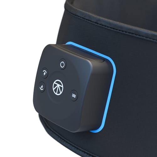 laydown image of RecoveryTherm Hot Vibration Back and Core