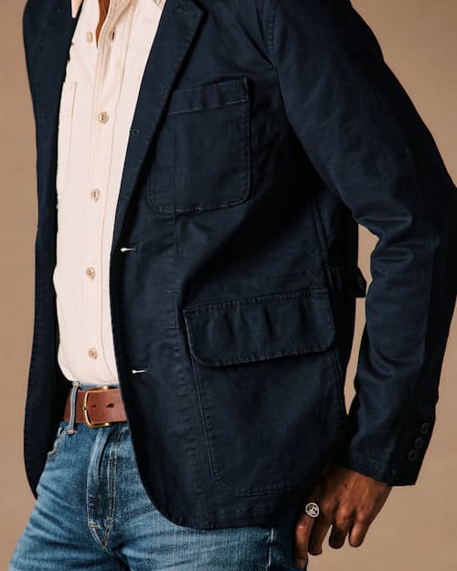 on model image of 365 Utility Blazer