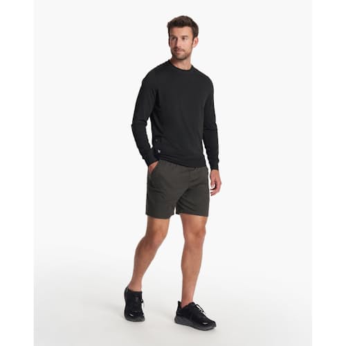 on model image of Ponto Performance Crewneck Sweatshirt