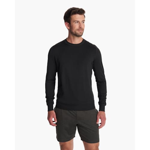 on model image of Ponto Performance Crewneck Sweatshirt