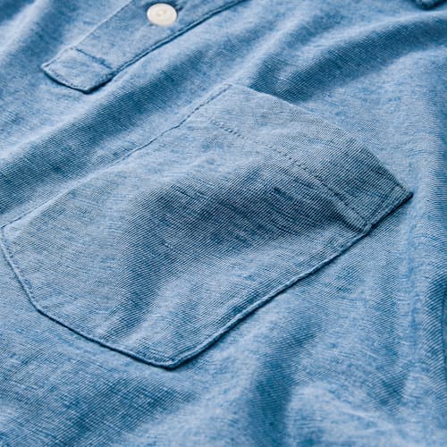 laydown detail image of Slub Jersey Polo Shirt