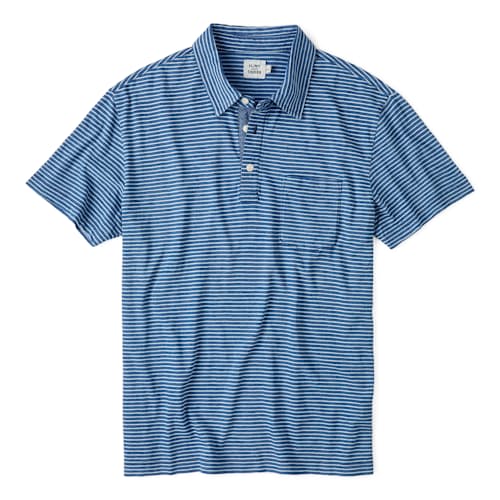 laydown image of Slub Jersey Polo Shirt