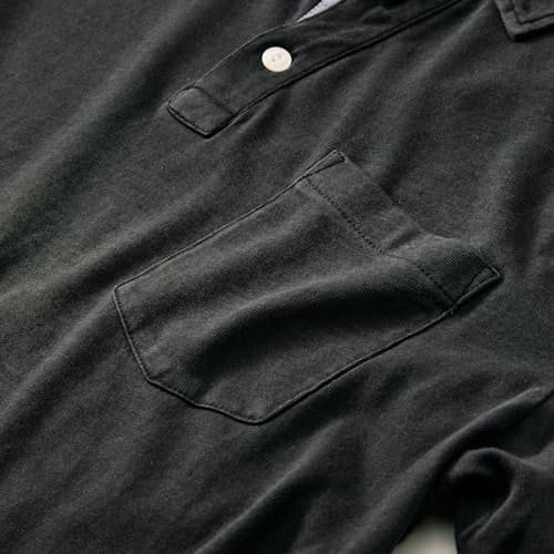 laydown detail image of Slub Jersey Polo Shirt