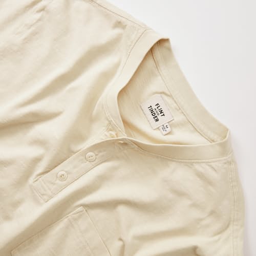 laydown detail image of Slub Jersey Short Sleeve Henley