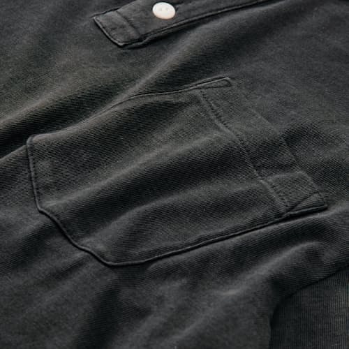 laydown detail image of Slub Jersey Short Sleeve Henley