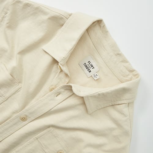 laydown detail image of Slub Jersey Utility Knit Shirt