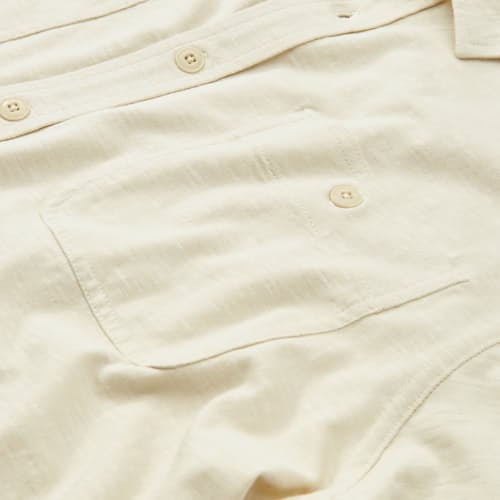 laydown detail image of Slub Jersey Utility Knit Shirt