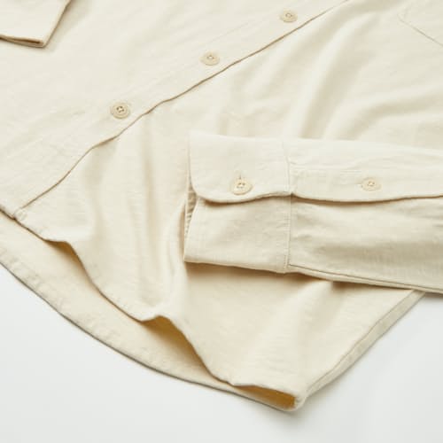 laydown detail image of Slub Jersey Utility Knit Shirt