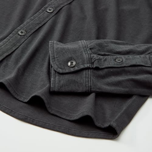 laydown detail image of Slub Jersey Utility Knit Shirt