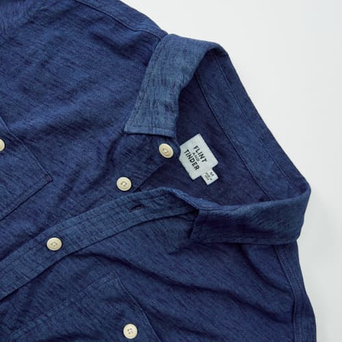 laydown detail image of Slub Jersey Utility Knit Shirt