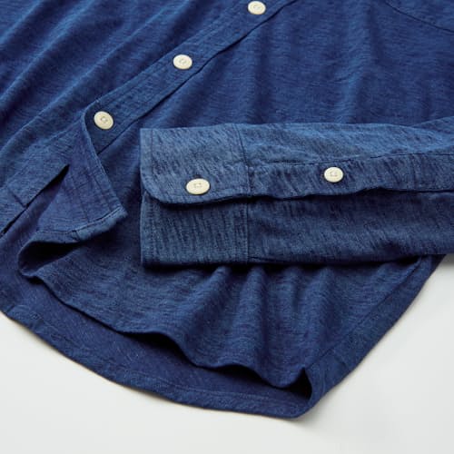 laydown detail image of Slub Jersey Utility Knit Shirt