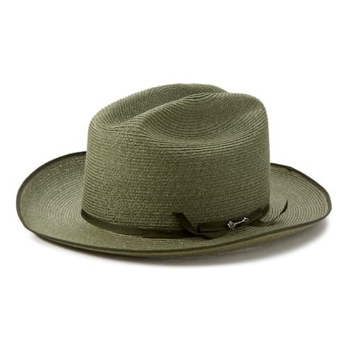 laydown image of Open Road Hemp Straw Hat