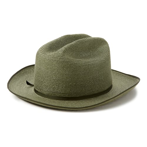 laydown image of Open Road Hemp Straw Hat