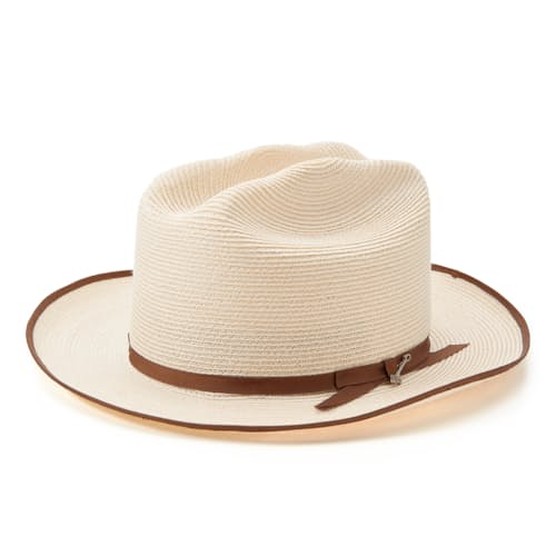 laydown image of Open Road Hemp Straw Hat