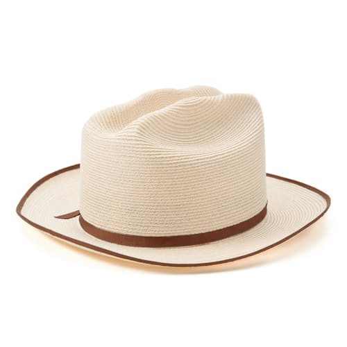 laydown image of Open Road Hemp Straw Hat