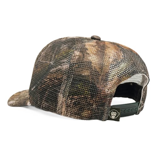 laydown image of Lightning Badge Foam Trucker Hat