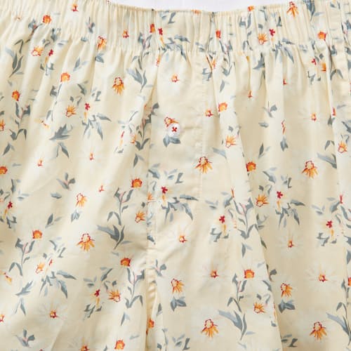 laydown detail image of Organic Cotton Daisy Boxer Shorts