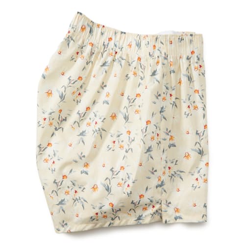 laydown image of Organic Cotton Daisy Boxer Shorts